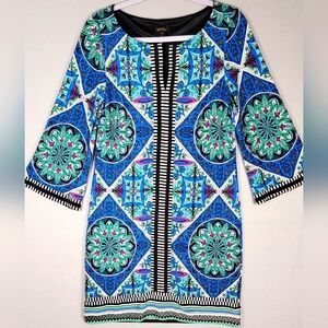 Laundry By Shelli Segal Stained Glass‎ Lined Dress Size 8